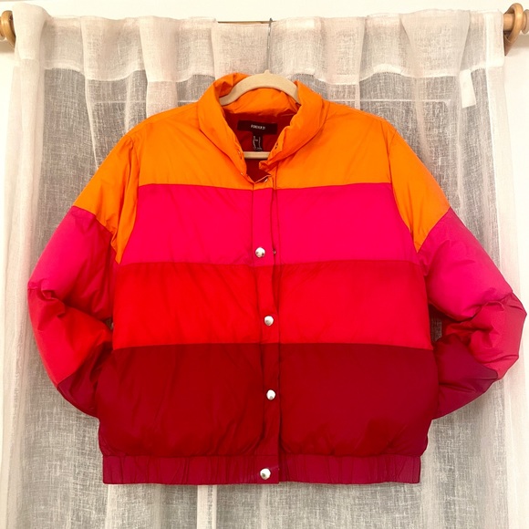 Lot of 3 Forever 21 Jackets Teddy Puffer Coats - Picture 2 of 4